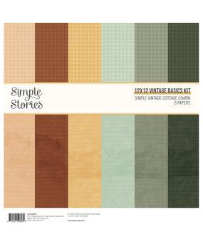 Simple Stories PRE-ORDER Simple Vintage Cottage Charm 12x12 Inch Vintage Basics Kit (28016) Simple Stories PRE-ORDER Simple Vintage Cottage Charm 12x12 Inch Vintage Basics Kit (28016)