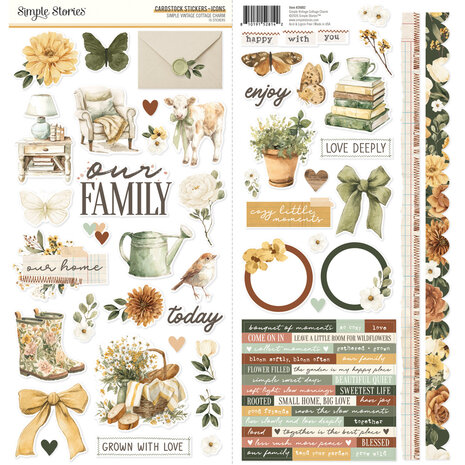 Simple Stories PRE-ORDER Simple Vintage Cottage Charm Cardstock Stickers Icons (28002) Simple Stories PRE-ORDER Simple Vintage Cottage Charm Cardstock Stickers Icons (28002)