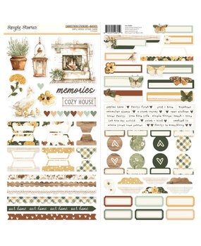 Simple Stories PRE-ORDER Simple Vintage Cottage Charm Cardstock Stickers Basics (28003)
