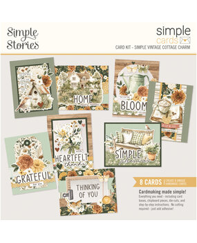 Simple Stories PRE-ORDER Simple Vintage Cottage Charm 12x12 Inch Simple Cards Kit (28034) Simple Stories PRE-ORDER Simple Vintage Cottage Charm 12x12 Inch Simple Cards Kit (28034)