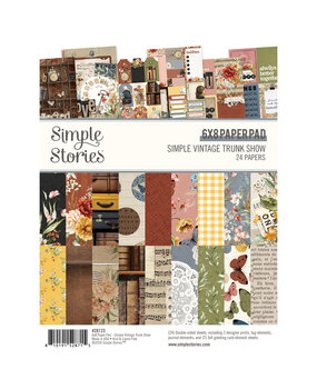Simple Stories PRE-ORDER Simple Vintage Trunk Show 6x8 Inch Pad (28123)