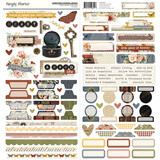 Simple Stories PRE-ORDER Simple Vintage Trunk Show Cardstock Stickers Basics (28103)