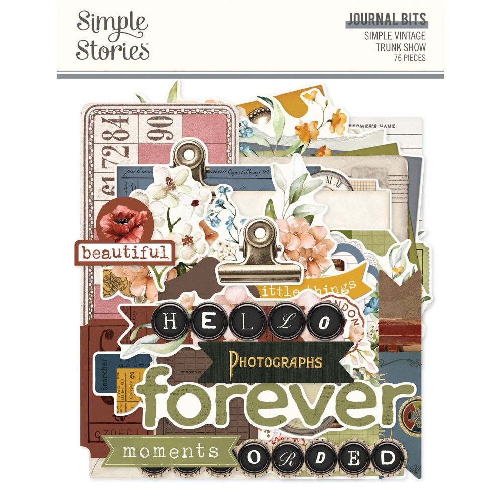 Simple Stories PRE-ORDER Simple Vintage Trunk Show Journal Bits (28127)