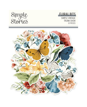 Simple Stories PRE-ORDER Simple Vintage Trunk Show Floral Bits (28128)
