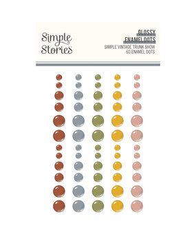 Simple Stories PRE-ORDER Simple Vintage Trunk Show Glossy Enamel Dots (28132)