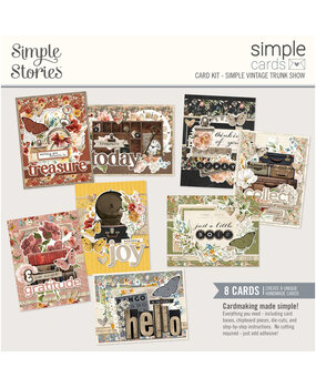 Simple Stories PRE-ORDER Simple Vintage Trunk Show 12x12 Inch Simple Cards Kit (28134)