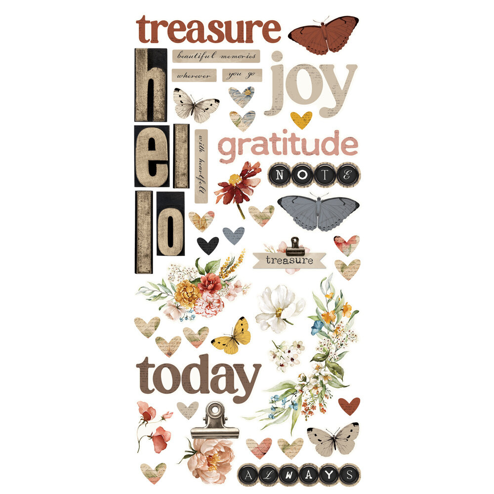 Simple Stories PRE-ORDER Simple Vintage Trunk Show 12x12 Inch Simple Cards Kit (28134)