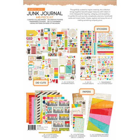 Simple Stories PRE-ORDER Junk Journal Kit Party Mix (27900)