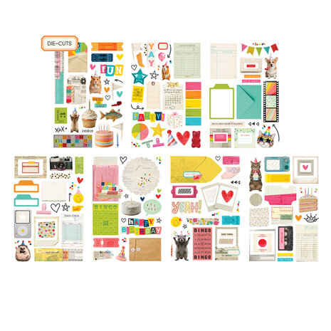 Simple Stories PRE-ORDER Junk Journal Kit Party Mix (27900)
