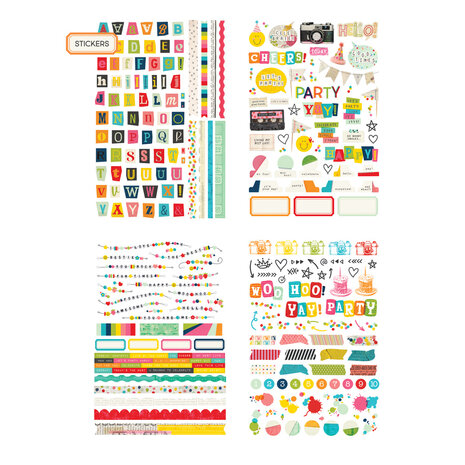 Simple Stories PRE-ORDER Junk Journal Kit Party Mix (27900)