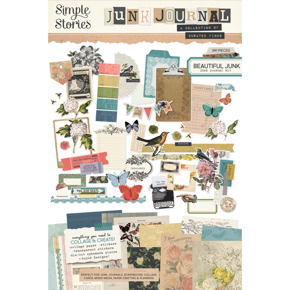 Simple Stories PRE-ORDER Junk Journal Kit Beautiful Junk (27902)