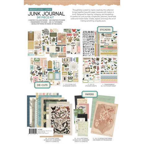 Simple Stories PRE-ORDER Junk Journal Kit Beautiful Junk (27902)