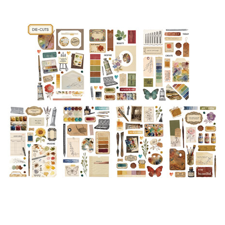 Simple Stories PRE-ORDER Junk Journal Kit Art Studio (27904)