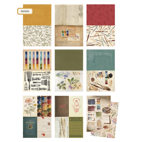 Simple Stories PRE-ORDER Junk Journal Kit Art Studio (27904)