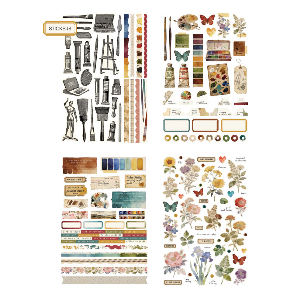 Simple Stories PRE-ORDER Junk Journal Kit Art Studio (27904)