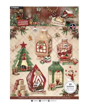 Studio Light Cottage Christmas DIY Lanterns A4 Die-Cut Paper Pad (SL-CC-DCPP515)