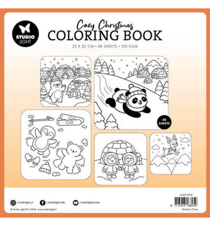 Studio Light PRE-ORDER Polar Magic 8x8 Inch Cozy Christmas Coloring Book (SL-ES-CB12)