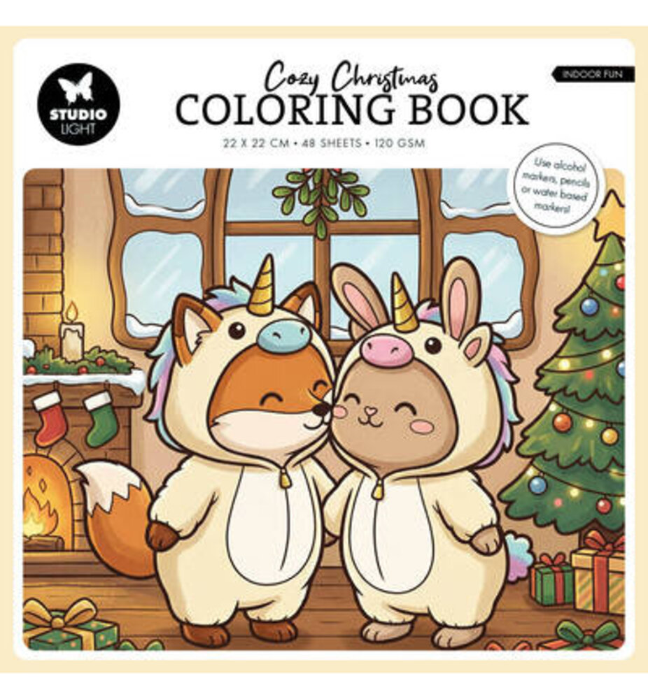Studio Light PRE-ORDER Indoor Fun 8x8 Inch Cozy Christmas Coloring Book (SL-ES-CB13) Studio Light PRE-ORDER Indoor Fun 8x8 Inch Cozy Christmas Coloring Book (SL-ES-CB13)