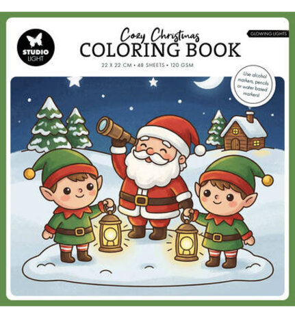 Studio Light PRE-ORDER Glowing Lights 8x8 Inch Cozy Christmas Coloring Book (SL-ES-CB14) Studio Light PRE-ORDER Glowing Lights 8x8 Inch Cozy Christmas Coloring Book (SL-ES-CB14)