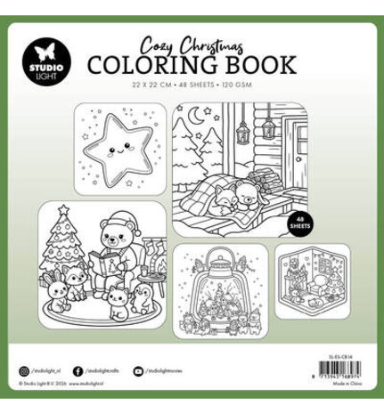 Studio Light PRE-ORDER Glowing Lights 8x8 Inch Cozy Christmas Coloring Book (SL-ES-CB14) Studio Light PRE-ORDER Glowing Lights 8x8 Inch Cozy Christmas Coloring Book (SL-ES-CB14)