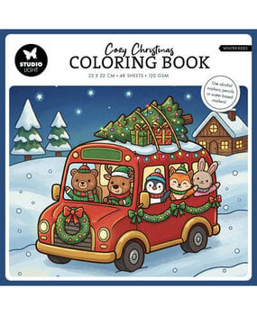 Studio Light PRE-ORDER Winter Rides 8x8 Inch Cozy Christmas Coloring Book (SL-ES-CB15) Studio Light PRE-ORDER Winter Rides 8x8 Inch Cozy Christmas Coloring Book (SL-ES-CB15)