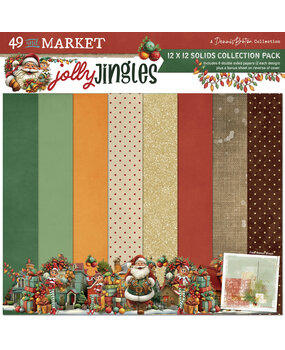 49 and Market PRE-ORDER Jolly Jingles 12x12 Inch Solids Collection Pack (DJJ-38057)