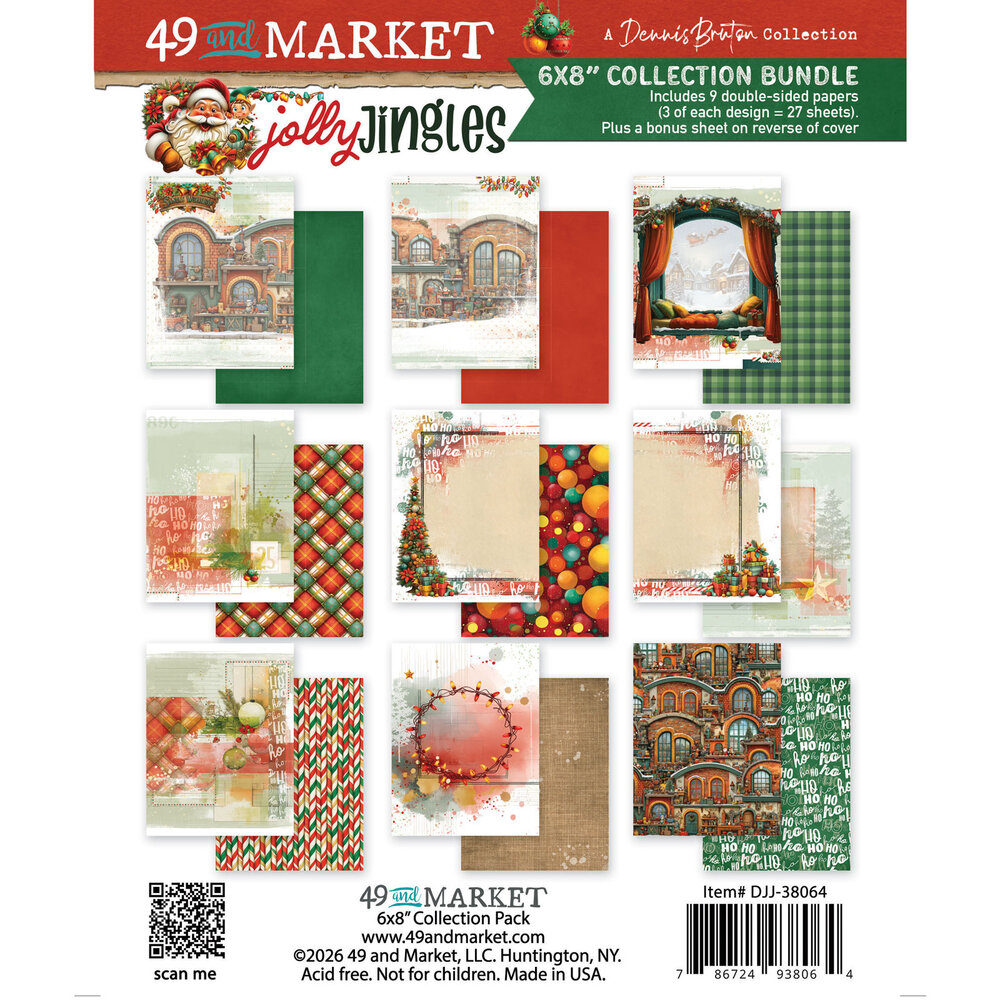 49 and Market PRE-ORDER Jolly Jingles 6x8 Inch Collection Pack (DJJ-38064)