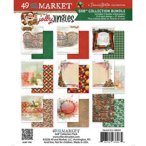 49 and Market PRE-ORDER Jolly Jingles 6x8 Inch Collection Pack (DJJ-38064)