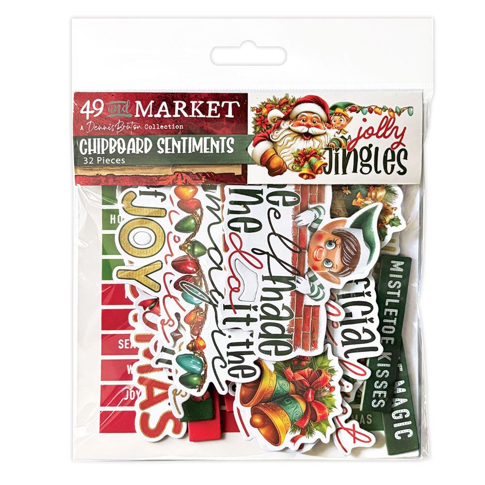 49 and Market PRE-ORDER Jolly Jingles Chipboard Set (DJJ-38231)