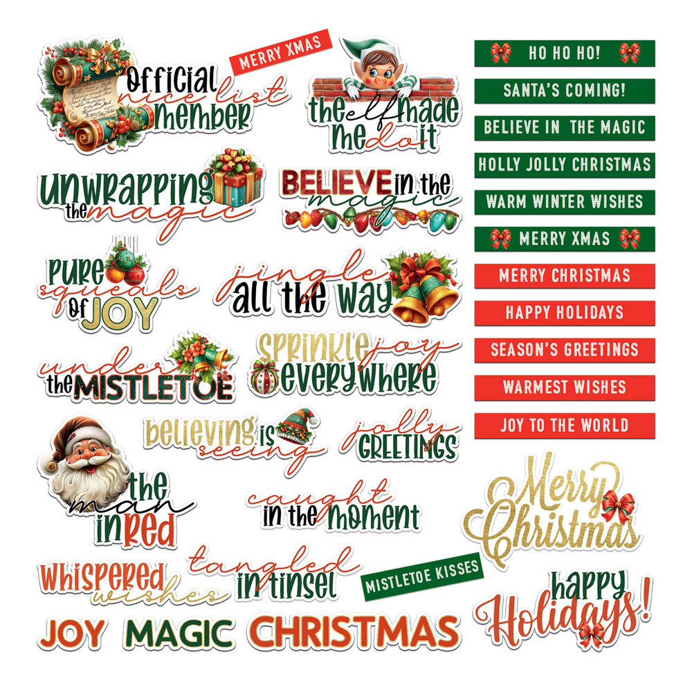 49 and Market PRE-ORDER Jolly Jingles Chipboard Set (DJJ-38231)