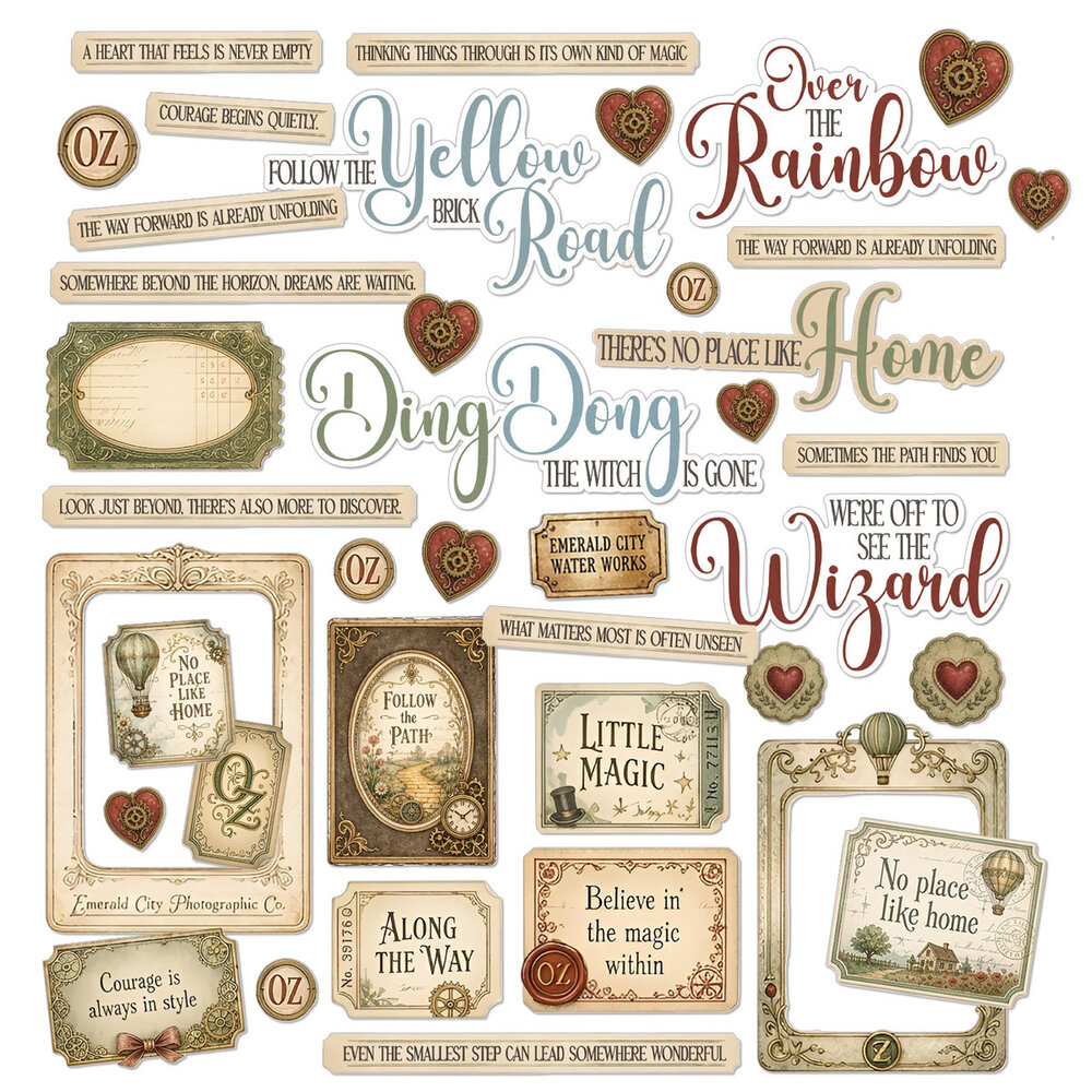 49 and Market PRE-ORDER Chronicles of Oz Chipboard Set (JCO-38484) 49 and Market PRE-ORDER Chronicles of Oz Chipboard Set (JCO-38484)