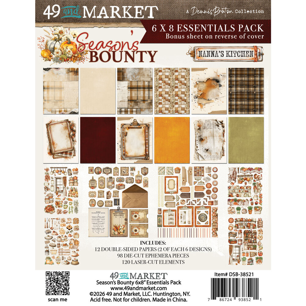 49 and Market PRE-ORDER Season's Bounty 6x8 Inch Collection Pack (DSB-38521)