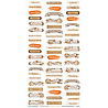 49 and Market PRE-ORDER Season's Bounty 6x12 Inch Nanna's Kitchen Rub-on Transfer Set (DSB-38668)