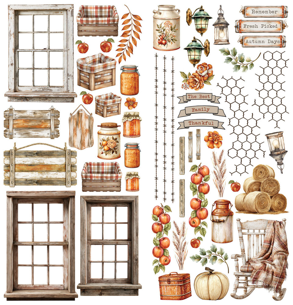 49 and Market PRE-ORDER Season's Bounty Laser Cut Elements (DSB-38675)