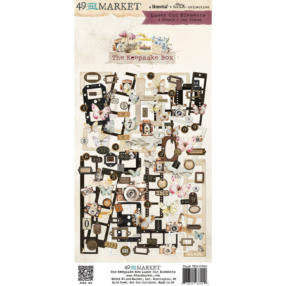 49 and Market PRE-ORDER The Keepsake Box Laser Cut Elements (TKB-37920) 49 and Market PRE-ORDER The Keepsake Box Laser Cut Elements (TKB-37920)