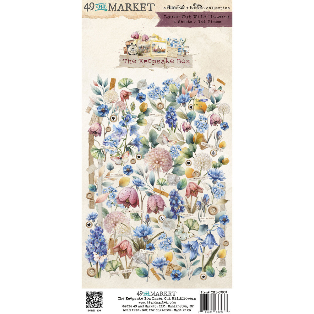 49 and Market PRE-ORDER The Keepsake Box Laser Cut Wildflowers (TKB-37937) 49 and Market PRE-ORDER The Keepsake Box Laser Cut Wildflowers (TKB-37937)