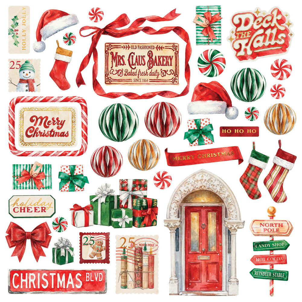 49 and Market PRE-ORDER All-In-One Card Kit Santa's Winter Village (AIO-38026)