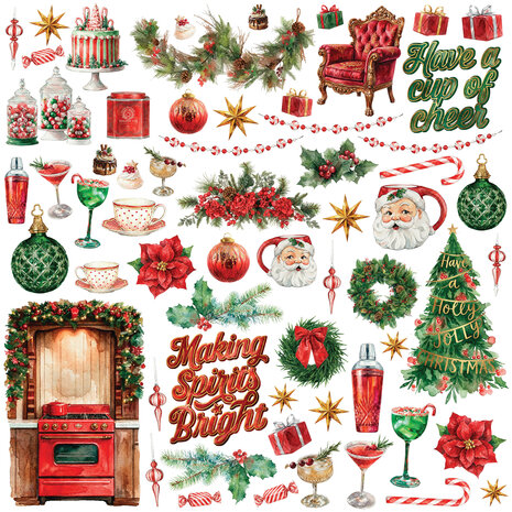 49 and Market PRE-ORDER All-In-One Card Kit Santa's Winter Village (AIO-38026)