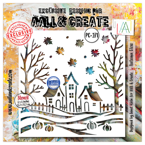 AALL and Create Fall into Fall 6x6 Inch Stencil Autumn Glow (AALL-PC-271) AALL and Create Fall into Fall 6x6 Inch Stencil Autumn Glow (AALL-PC-271)