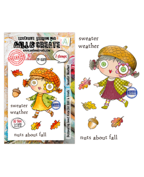 AALL and Create Fall into Fall Clear Stamp Set A7 Sweater Weather (AALL-TP-1509)