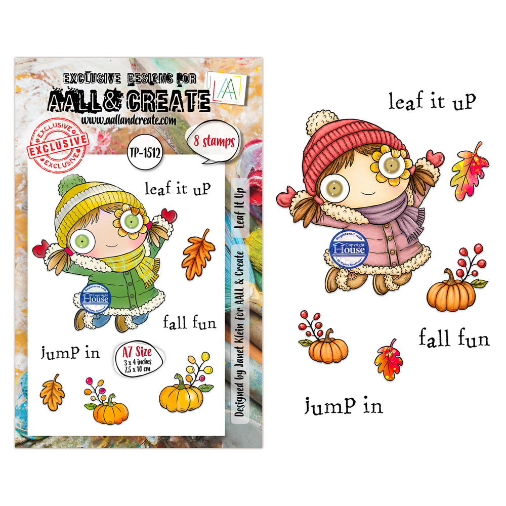 AALL and Create Fall into Fall Clear Stamp Set A7 Leaf It Up (AALL-TP-1512) AALL and Create Fall into Fall Clear Stamp Set A7 Leaf It Up (AALL-TP-1512)