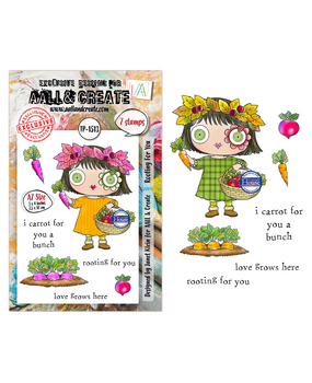AALL and Create Fall into Fall Clear Stamp Set A7 Rooting For You (AALL-TP-1513)