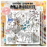 AALL and Create Universe of Patterns Masking Stencil 6x6 Inch Encoded Stars (AALL-PC-280)