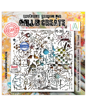 AALL and Create Universe of Patterns Masking Stencil 6x6 Inch Star Count (AALL-PC-281) AALL and Create Universe of Patterns Masking Stencil 6x6 Inch Star Count (AALL-PC-281)