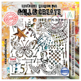 AALL and Create Universe of Patterns Masking Stencil 6x6 Inch Butterfly Code (AALL-PC-283)