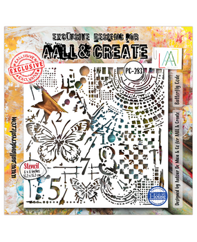 AALL and Create Universe of Patterns Masking Stencil 6x6 Inch Butterfly Code (AALL-PC-283) AALL and Create Universe of Patterns Masking Stencil 6x6 Inch Butterfly Code (AALL-PC-283)
