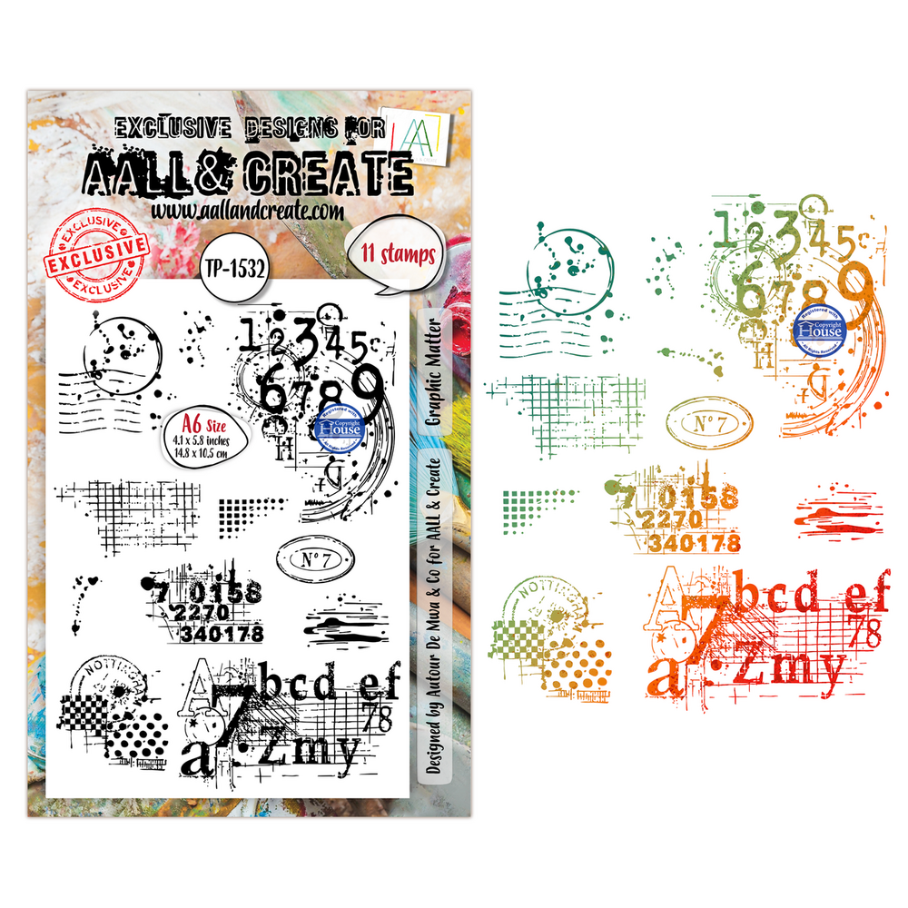 AALL and Create Universe of Patterns Clear Stamp Set A6 Graphic Matter (AALL-TP-1532) AALL and Create Universe of Patterns Clear Stamp Set A6 Graphic Matter (AALL-TP-1532)