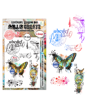 AALL and Create Universe of Patterns Clear Stamp Set A6 Numeric Terrain (AALL-TP-1533) AALL and Create Universe of Patterns Clear Stamp Set A6 Numeric Terrain (AALL-TP-1533)