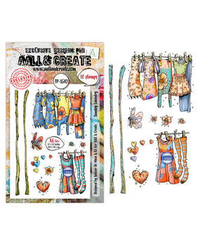 AALL and Create Sunday Play Clear Stamp Set A6 Sunday Laundry (AALL-TP-1542) AALL and Create Sunday Play Clear Stamp Set A6 Sunday Laundry (AALL-TP-1542)