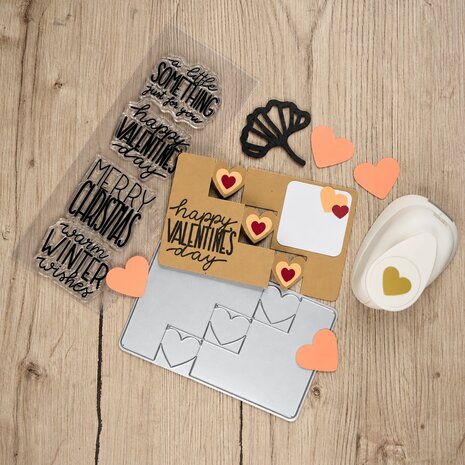 Vaessen Creative Triple Step Card Collection Stamp & Dies Winter & Valentijn (KTC001) Vaessen Creative Triple Step Card Collection Stamp & Dies Winter & Valentijn (KTC001)